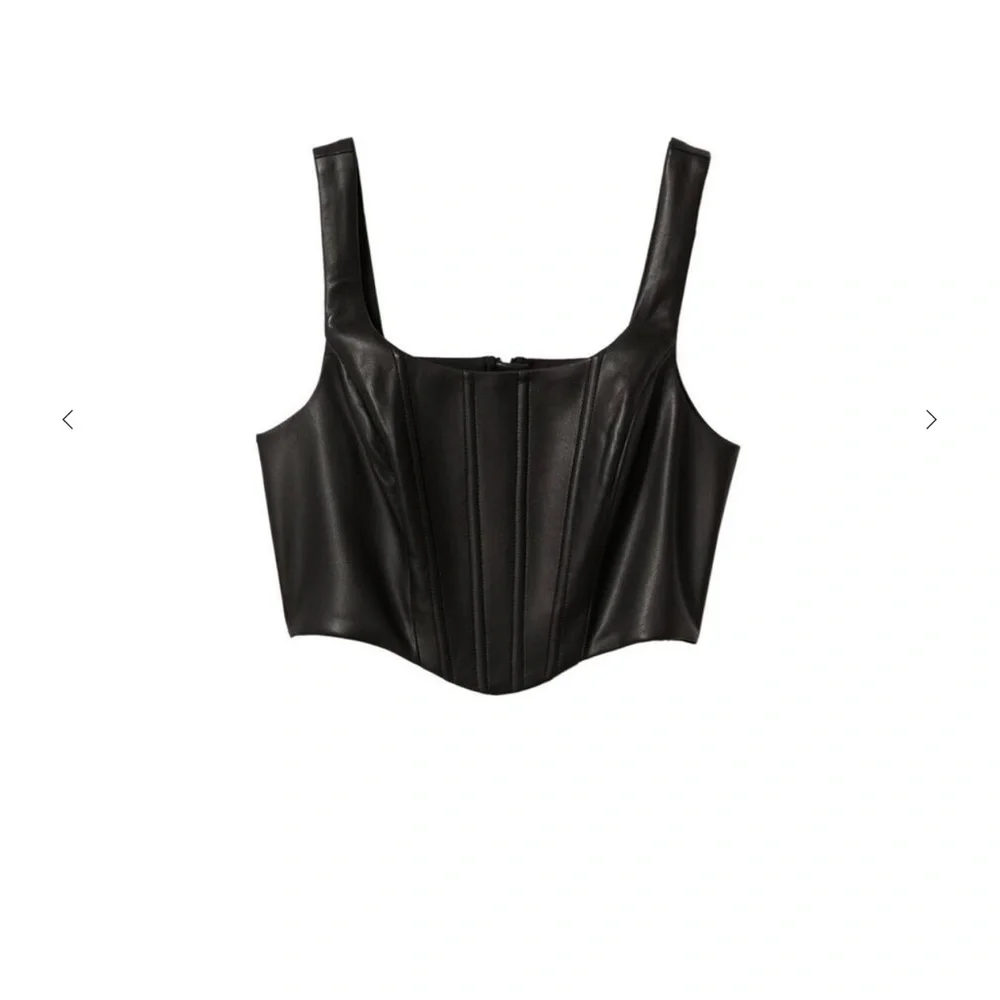 Mango | Women's Corset style top | Black | Medium | NWT - Picture 8 of 12